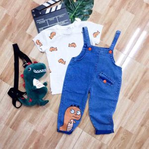 Bộ đồ yếm dài bé trai