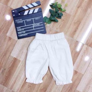 Quần bo lửng kaki bé gái