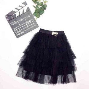 Chân váy voan dài bé gái