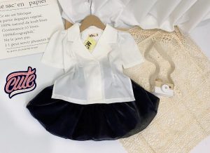 Áo Vest gái chân váy xoè