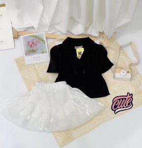 Áo Vest gái chân váy xoè