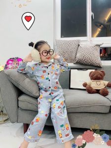 BỘ PIZAMA DÀI BÉ GÁI
