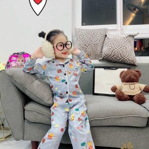 BỘ PIZAMA DÀI BÉ GÁI