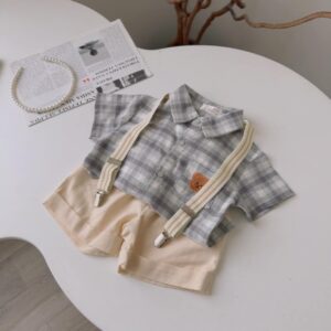 BỘ BÉ TRAI ÁO CARO QUẦN KAKI