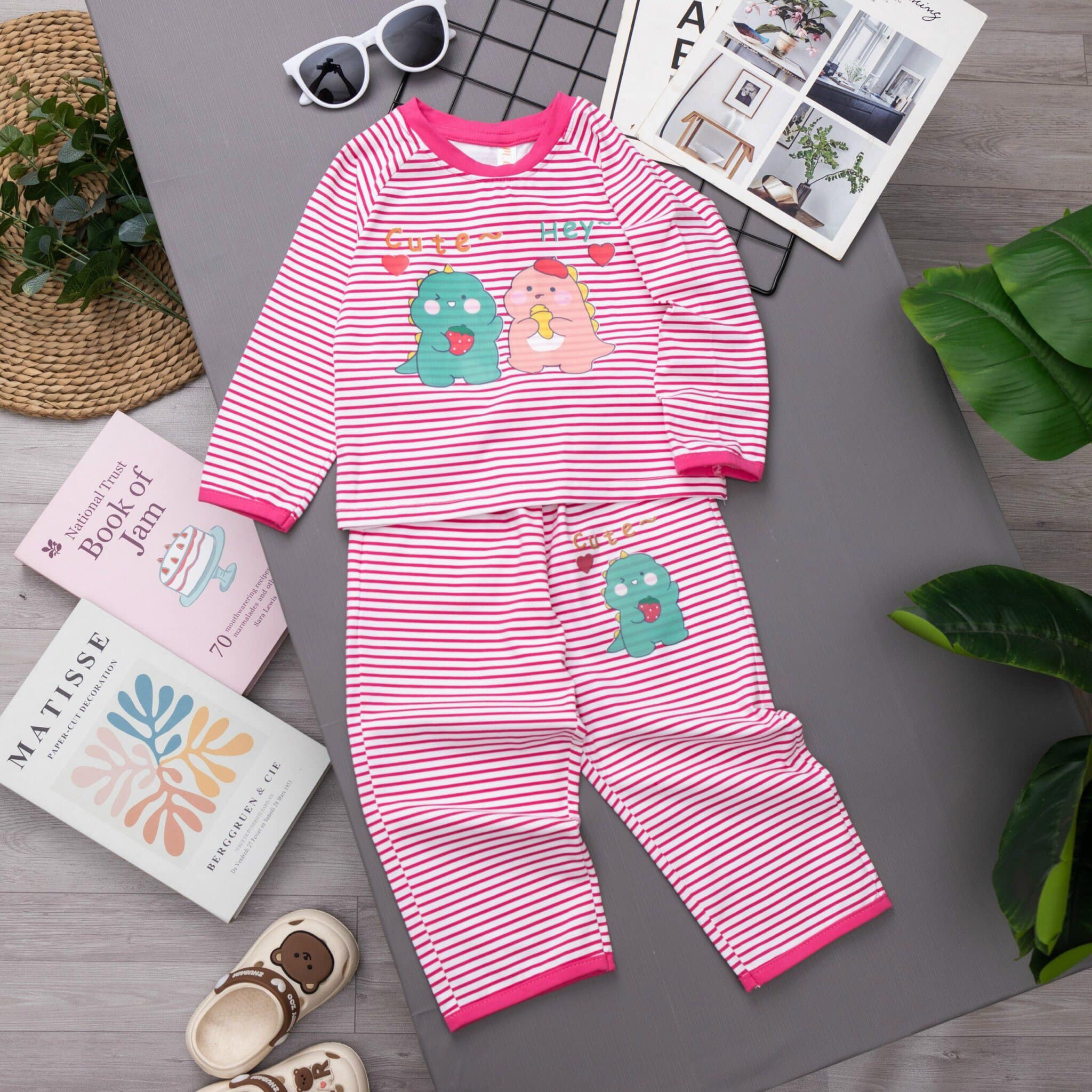 Bo dai MKIDS khung long soc hong cho be